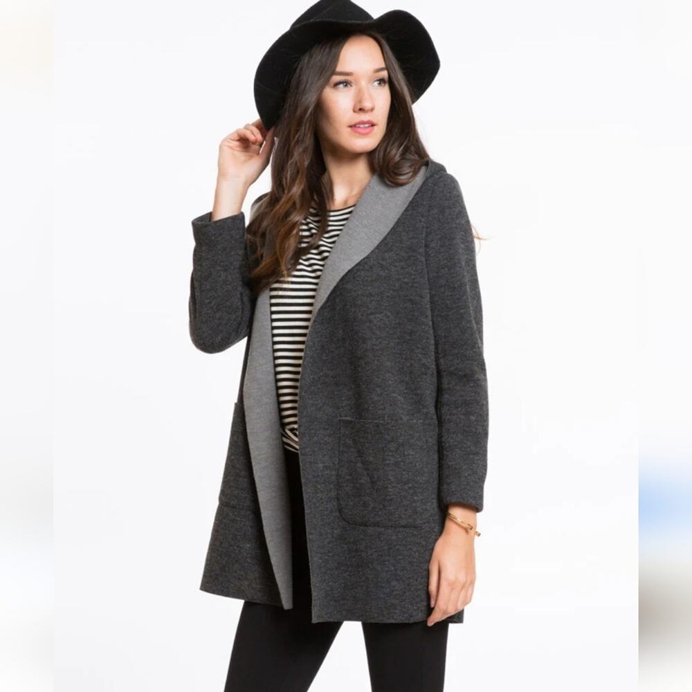 Marine layer Grey Hooded Charleston Jacket in Great used condition Size Large